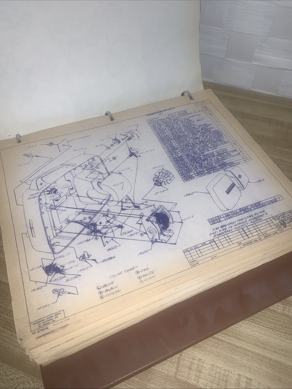 Vintage Keystone Camera/Projector Schematics And Literature Binder From 1964